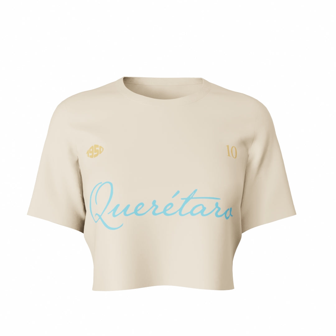 Crop Top- Querétaro- Beige
